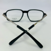 Glossy Black Geometric Square Eyewear - Image 4