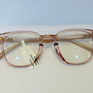 Clear Pink Anti-Blue Light Glasses